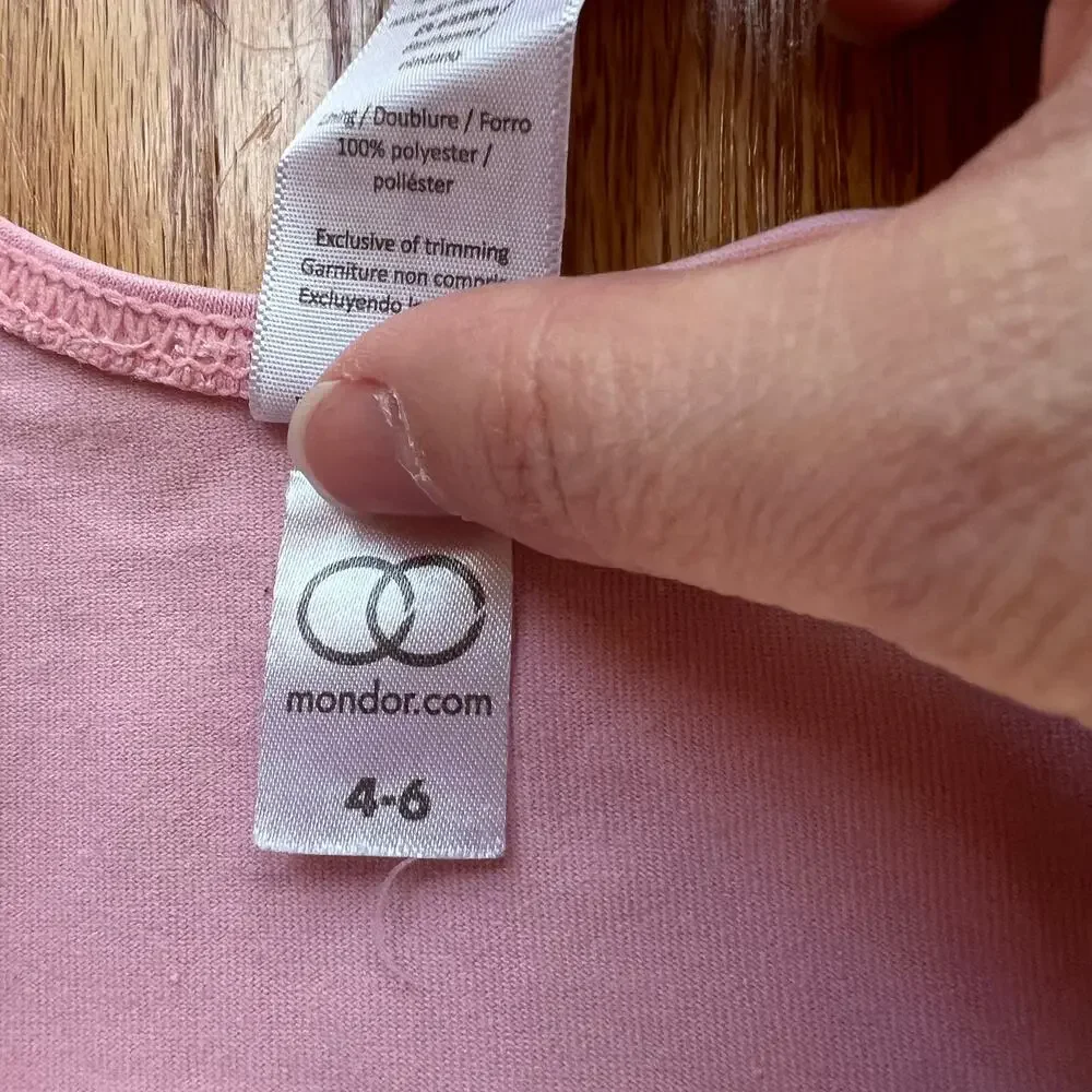 Mondor Royal Academy of Dance Pink Ballet Sleeveless Leotard - 4-6